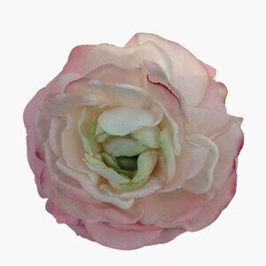 Pink Rose Boutonniere Pin Brooch Faux Flower Wedding